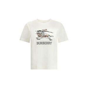 Burberry Women Cotton T-Shirt With Drawn Ekd